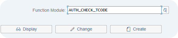 FM AUTH_CHECK_TCODE