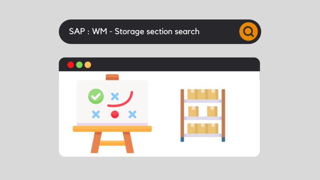 Búsqueda en la sección de almacenamiento de SAP WM