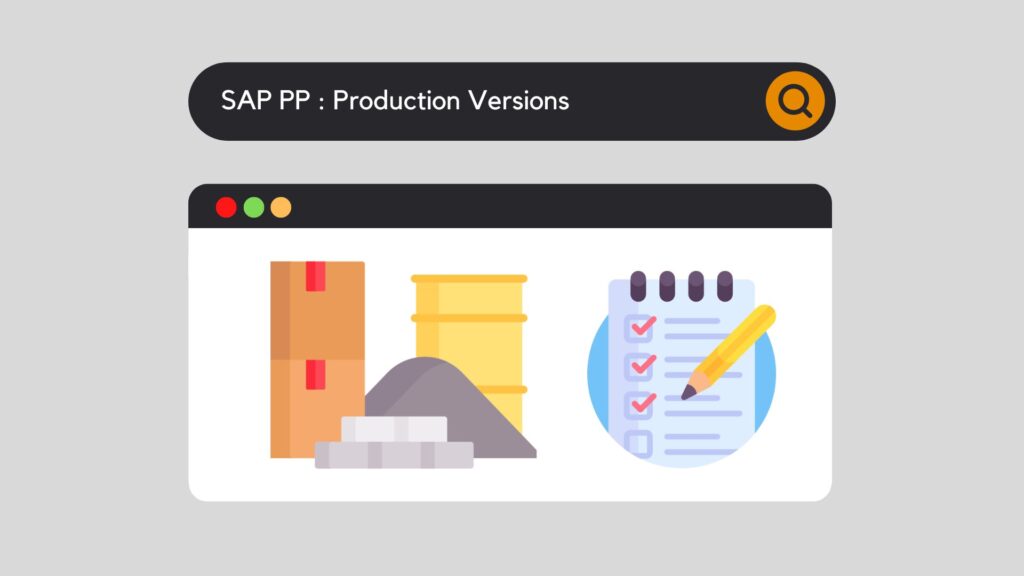 SAP PP: Production Versions