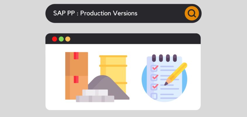 SAP PP: Production Versions