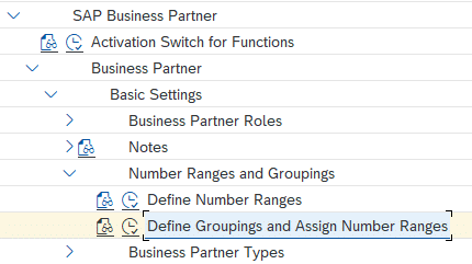 Define Groupings and Assign Number Ranges