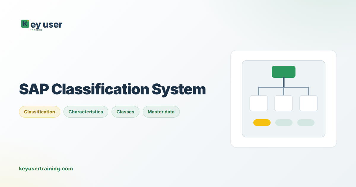 SAP Classification System: characteristics and classes | Key User Training