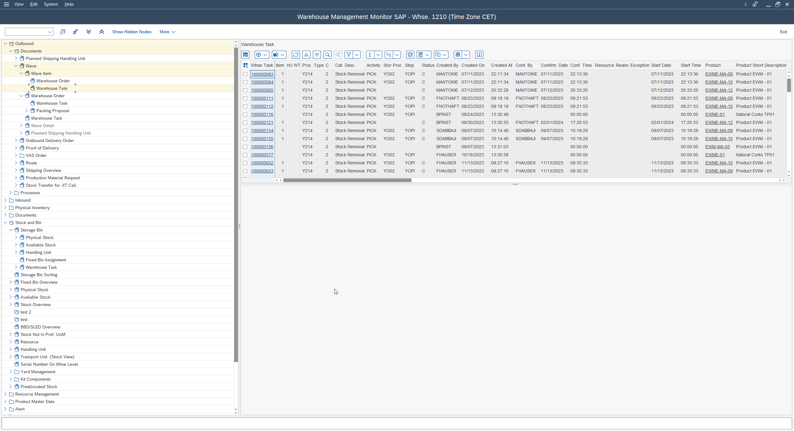 Overview of wave management in the SAP EWM outbound process: grouping and releasing picking tasks